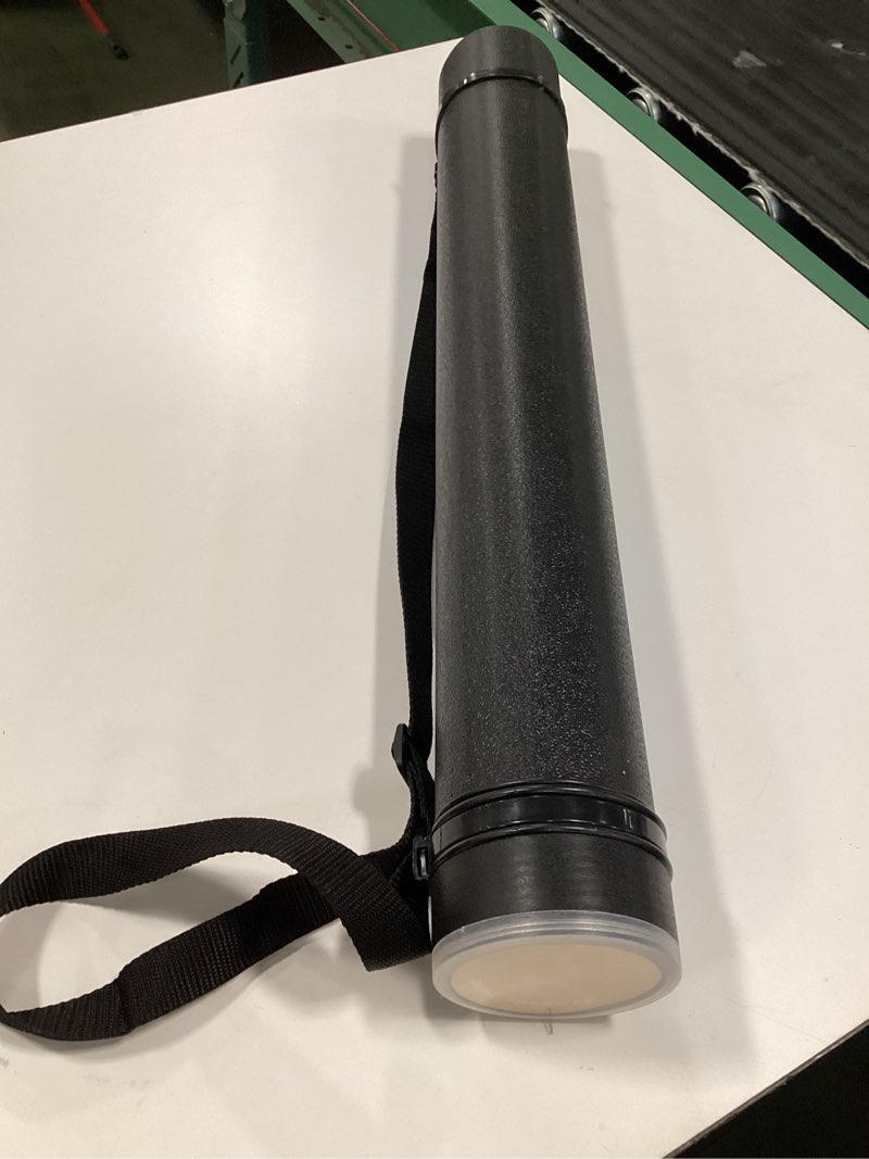 Condition photo showing Good Condition for TRANSON Durable Poster Storage Tube with Straps 24"-40" Extendable for Blueprints, Artwork, Maps, Posters Color Black 1 Pack-Black