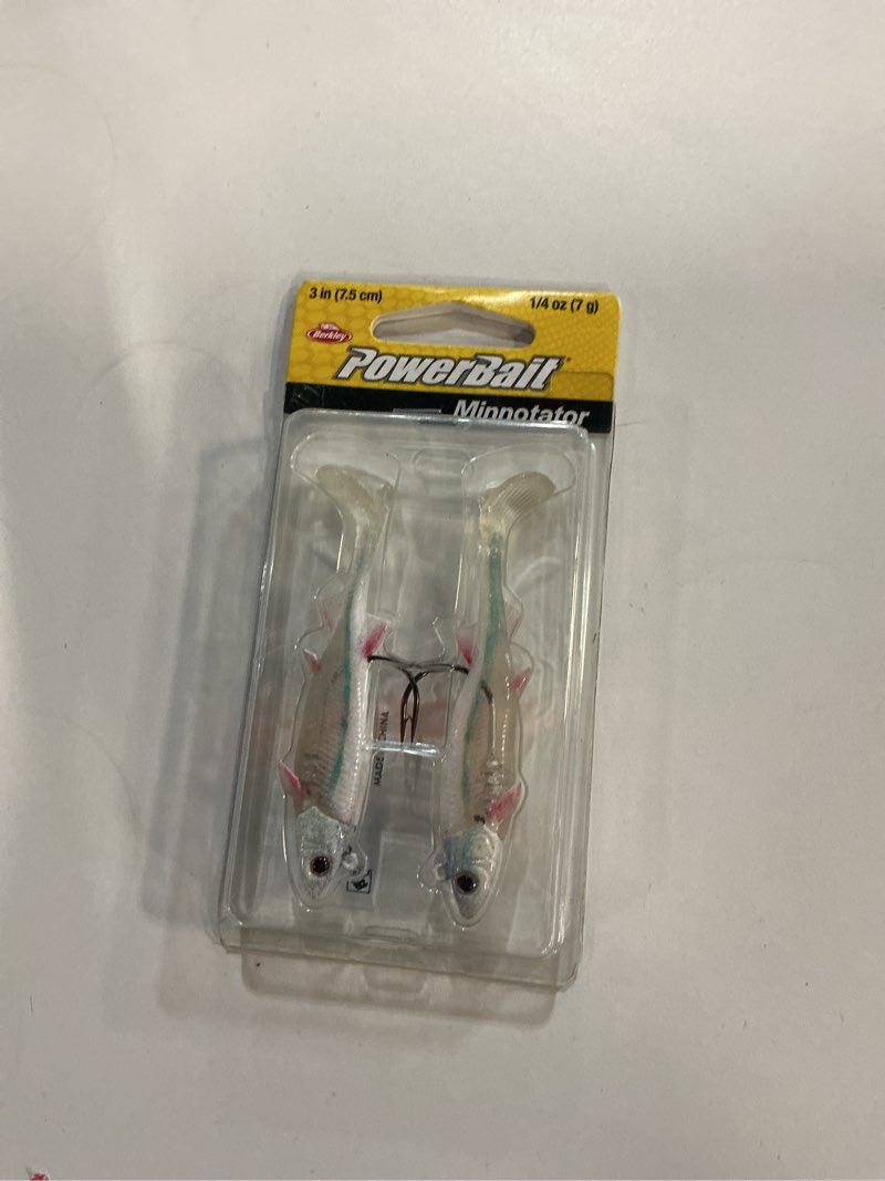 Condition photo showing New/Like New for 81545086 minnotator lure, hd white shiner - 3 in. - 0.25 oz - pack of 2