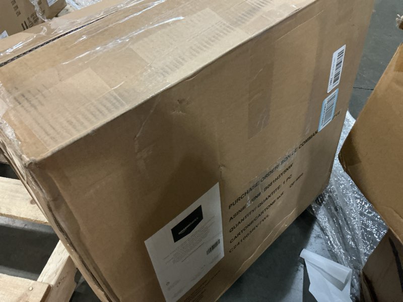 Condition photo showing Good Condition for amazon basics classic puresoft pu padded mid-back height adjustable office computer desk chair with armrest, 26"d x 23.75"w x 42"h, black