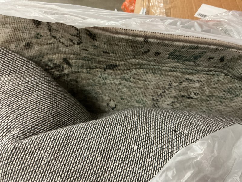 Condition photo showing As Is for (Unknown size)Loloi Magnolia Home by Joanna Gaines Millie Collection MIE-05 Stone/Natural 9'-6\" x 13'-1\", .25\" Pile Height, Area Rug