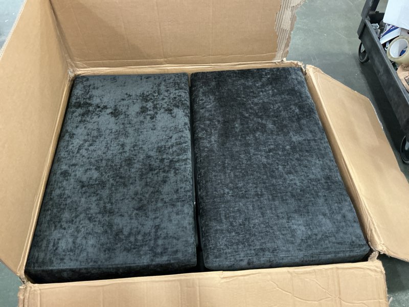 3HK7900BL-D2  Black Marble Design Chaise 