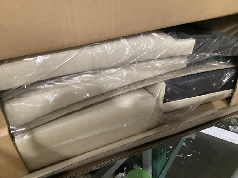 Condition photo showing Good Condition for overstock roundhill furniture leviton solid wood tufted dining chair (set of 2) tan