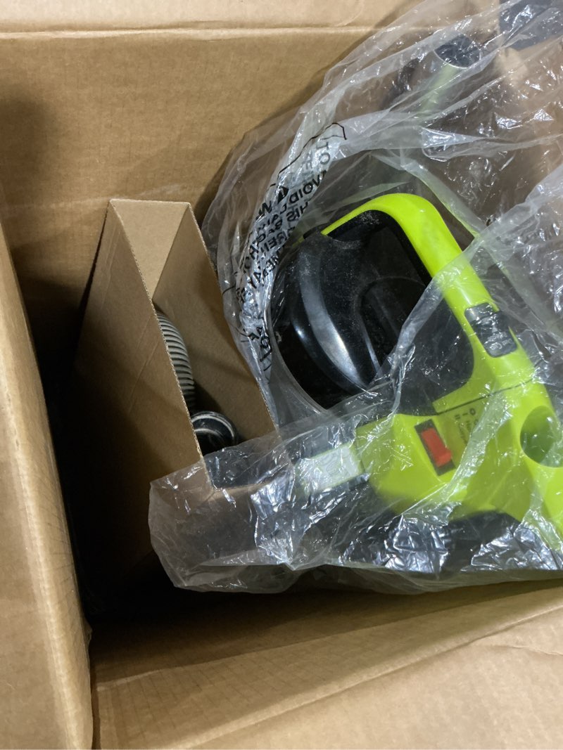 Condition photo showing As Is for kenmore du2001 bagless upright vacuum carpet cleaner with 2-motor system, xl dust cup, 3-in-1 combination tool yellow
