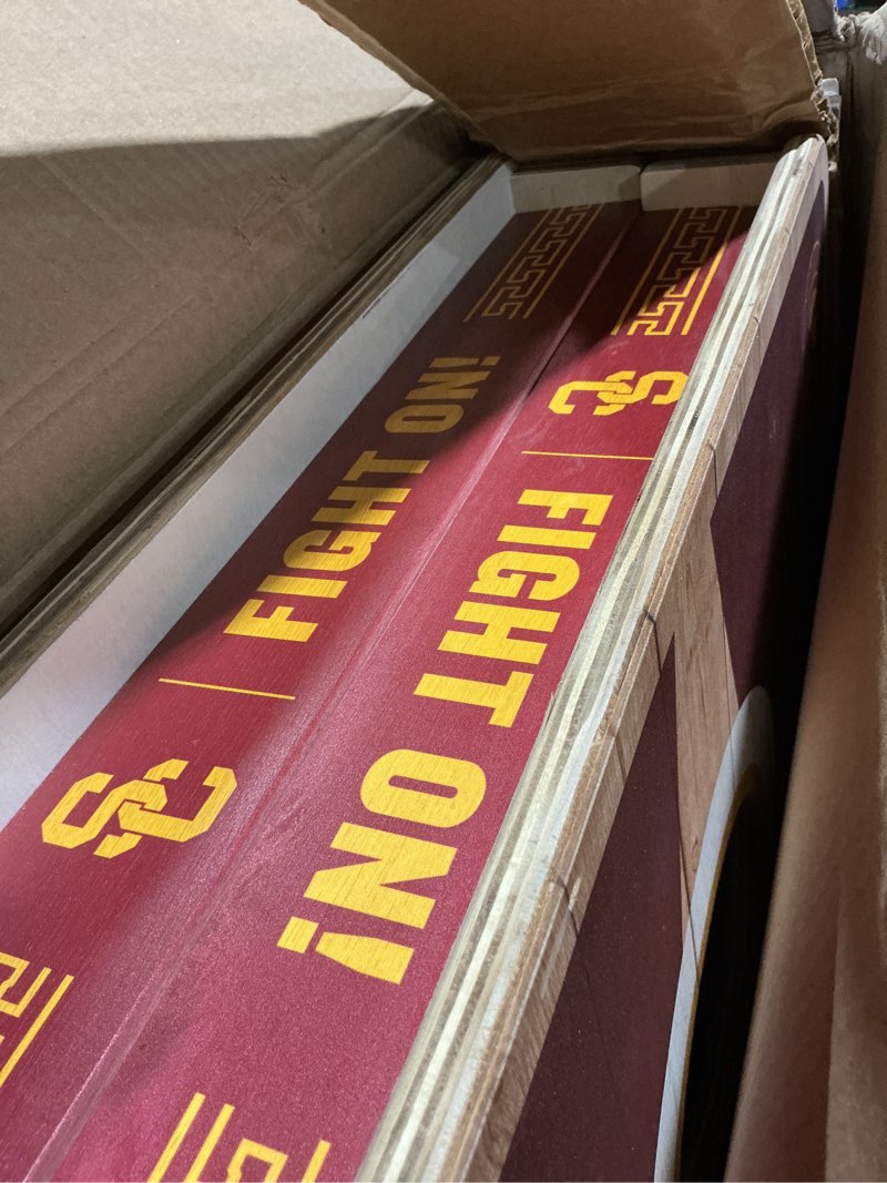 Condition photo showing Good Condition for YouTheFan NCAA 2’ x 4’ Professional Wood Cornhole Game with Logo Bags USC Trojans 2' x 4'