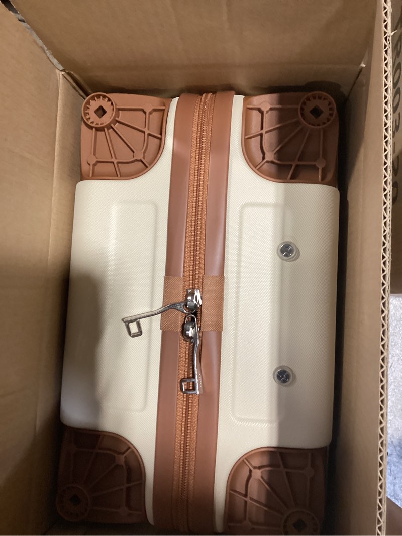 Condition photo showing As Is for imiomo carry on luggage, 20 in carry-on suitcase with spinner wheels?hardside 3pcs set with tsa lock