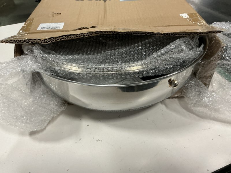 Condition photo showing Good Condition for Wok Pan,Hybrid Nonstick 14 Inch Wok with Lid,Induction Non Stick Stainless Steel Large Deep Woks&Stir-Fry Pans,Stay-Cool Handle Skillets,PFOA Free Cookware 14 Inch Wok Pan