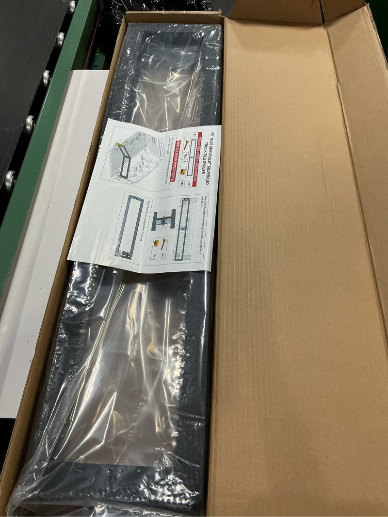 Condition photo showing New/Like New for szyang truck bed divider compatible with 2019-2026 chevy silverado gmc sierra 1500 truck bed organizer cargo manager replacement for 19-26 chevy silverado accessories