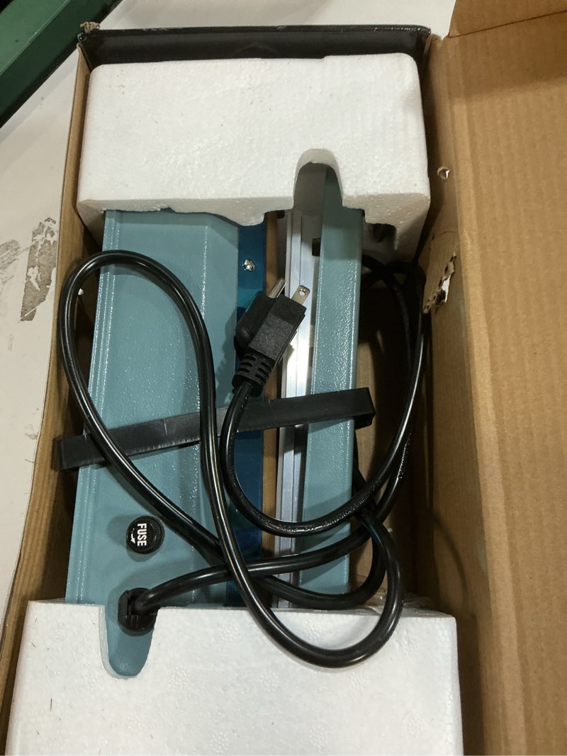 Condition photo showing Good Condition for metronic impulse sealer 8 inch, manual heat sealer machine for plastic bags, shrink wrap bag sealers heavy duty sealing machine with repair kit (blue) blue 8 inch