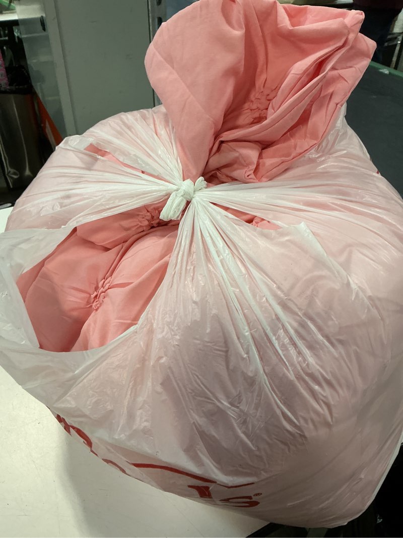 Condition photo showing Good Condition for bedelite pink queen comforter set - 3 pieces boho pintuck bedding comforter sets, lightweight soft & warm bed comforter with 2 pillowcases for all season,valentines day | valentines day, multiple color, modern comforter, high quality pink queen(88"x88")