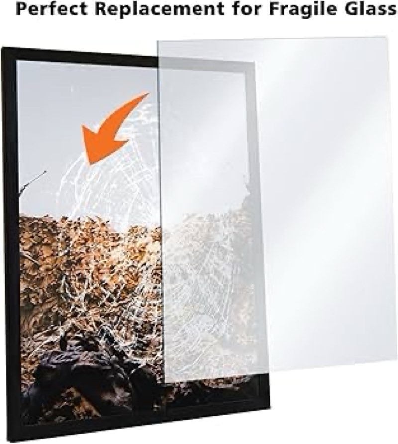 Egofine Plexiglass Sheets Acrylic Sheets 12 Pack of 18x24’’ 0.04 Thick Clear Plastic Cast Transparen