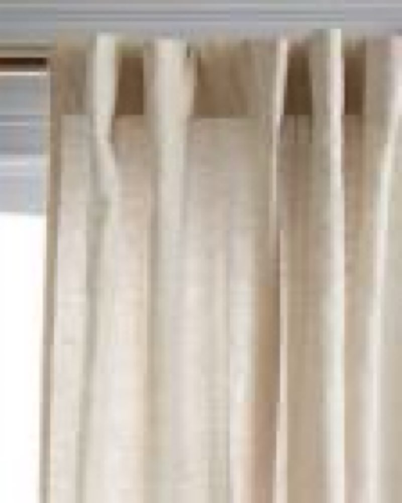 quince, european linen room darkening curtain(one panel )48”x96” ivory