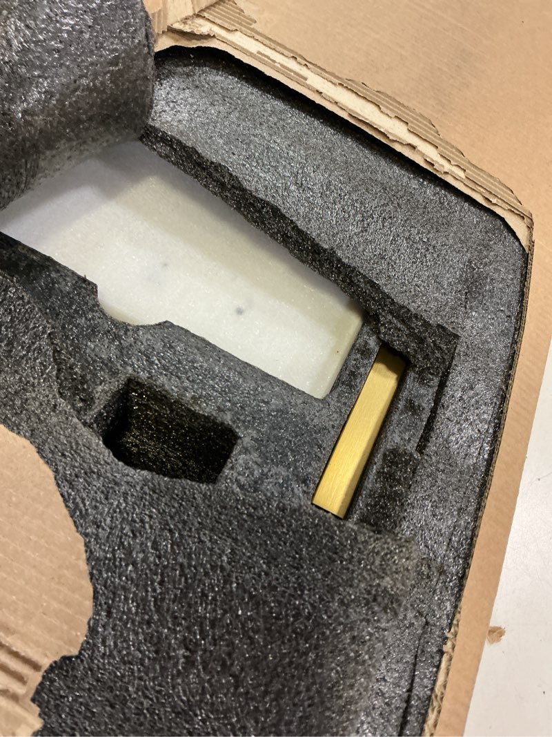 Condition photo showing Good Condition for kokosiri standing towel rack for bathroom floor 2-tier towel holder free stand with heavy marble base thicken steady design gold stainless steel ths0005-bg brushed gold