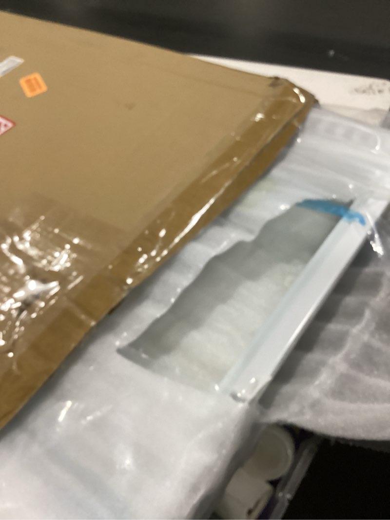 Condition photo showing Good Condition for 240364787 drawer cover with 240350608 crisper glass unit for frigidaire, kenmore refrigerator crisper drawer cover frame 1* cover frame & glass