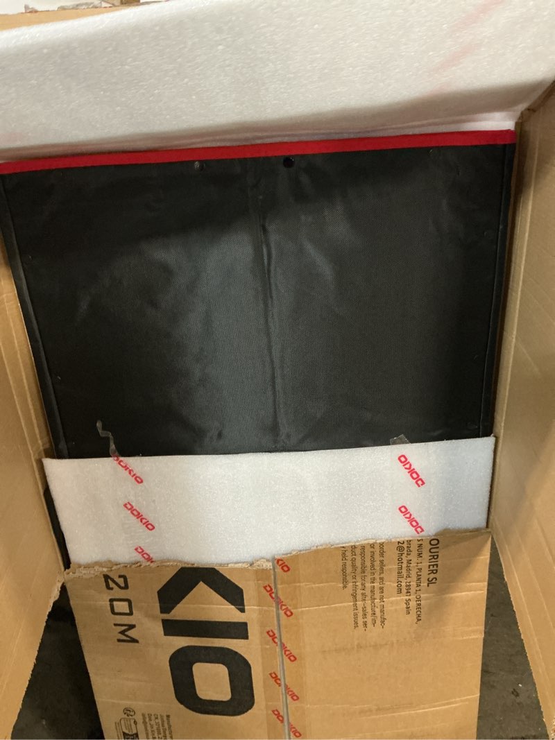 Condition photo showing As Is for dokio 300w portable foldable solar panel kit, compact 19.3x37.4in design 15.2lb with standalone controller and usb, monocrystalline charger for 12v batteries, power stations, rv camping emergency use 300w 20x38in
