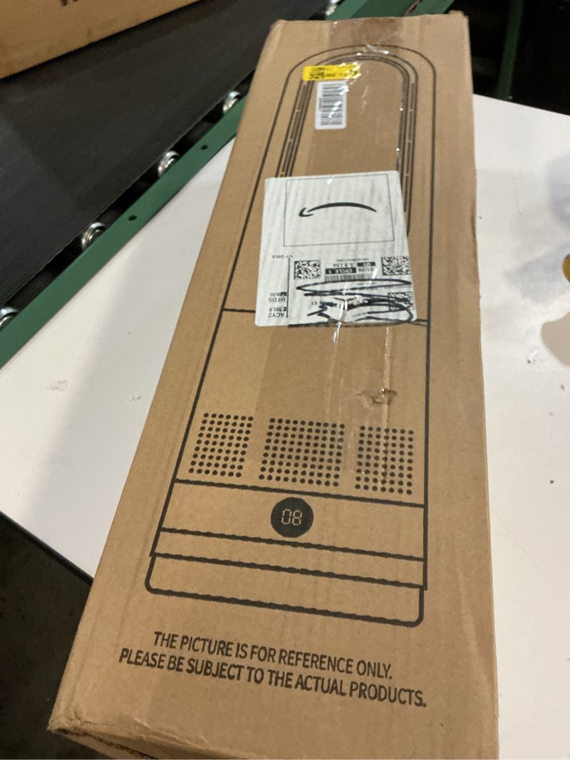 Condition photo showing New/Like New for Bladeless Tower Fan, 1400W Space Heater & 40W Cooler Fan Combo with Remote, 80°Oscillation, 8 Speeds and 3 Heating Modes, 9H Timer, LED Display, Fast Safety Heat and Quiet for Bedroom, Kitchen, Office