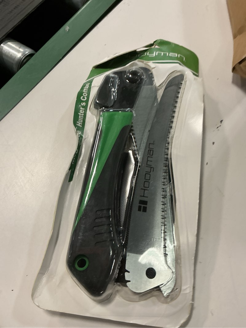 Condition photo showing New/Like New for Hooyman MegaBite Hunter’s Combo Bone Saw with Heavy Duty Construction, High Carbon Steel Blade, Impu