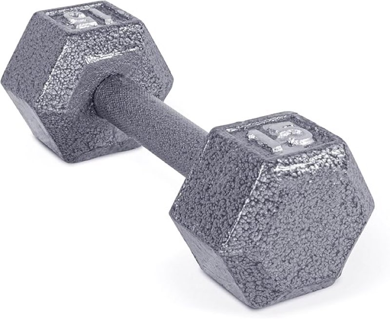 cap barbell cast iron hex dumbbell | multiple options, pair 15 lb