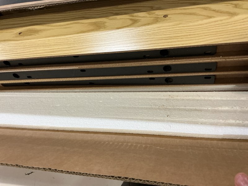 Condition photo showing Good Condition for bayka floating shelves for wall, 22.5 inches wall mounted rustic wood shelves for bathroom, bedroom, living room, floating shelves for books/storage/decor (light oak-toned,set of 3) g. oak-toned - mid-century revival style 3 22.5inches