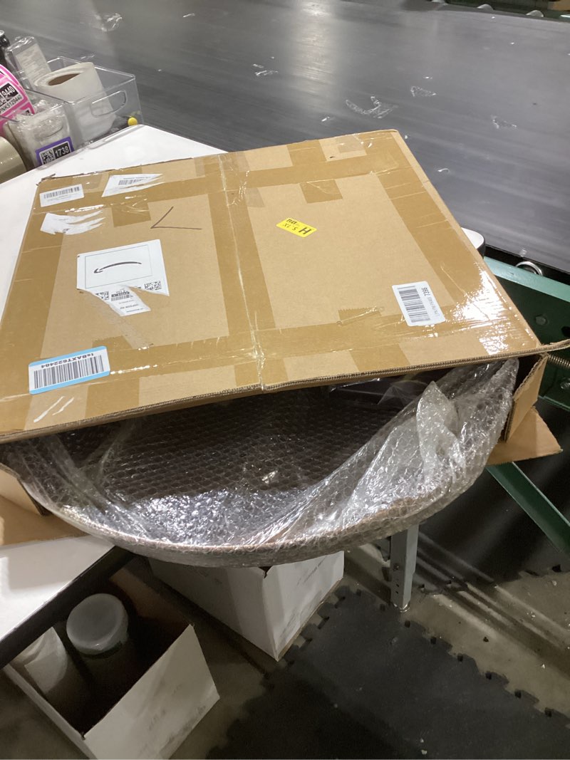 Condition photo showing New/Like New for 20" metal plant caddy, heavy duty planter pot mover with iron lockable wheels and drain hole, large rolling dolly planter caddy flower pot indoor and outdoor flowerpot tray (1pcs) 20 inch 1 pack-bronze