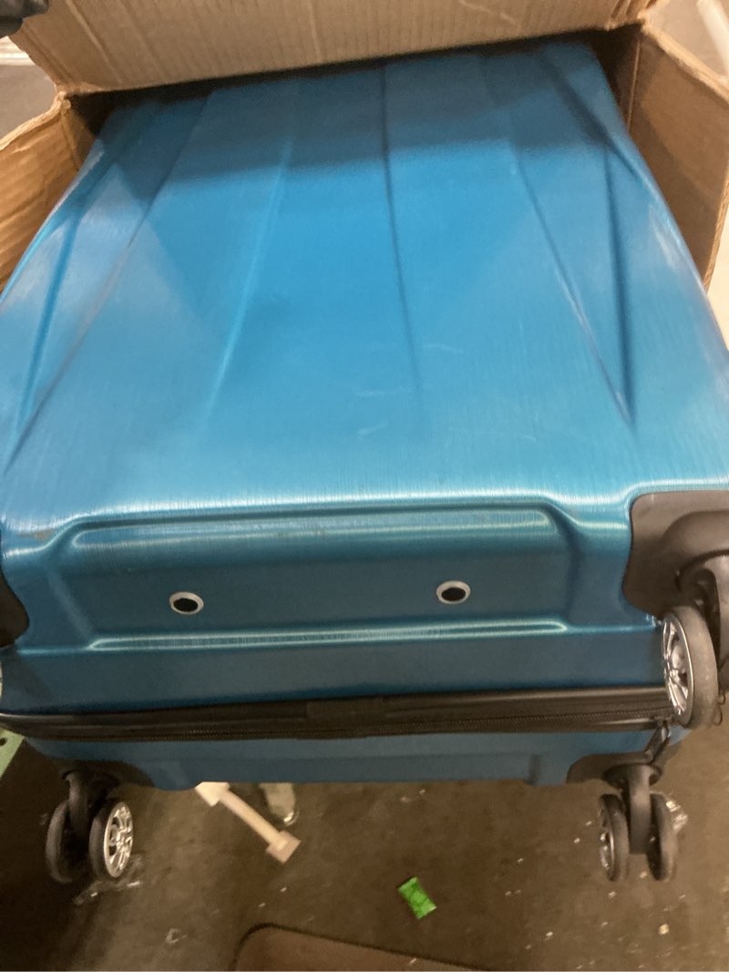 Condition photo showing Good Condition for Samsonite Centric 2 Hardside Expandable Luggage with Spinners, Caribbean Blue, Checked-Medium 24-Inch Checked-Medium 24-Inch Caribbean Blue