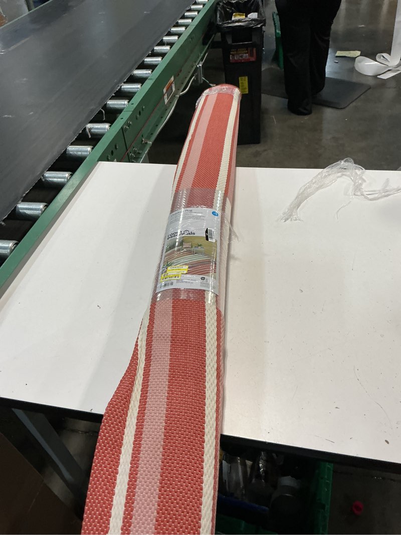 Condition photo showing New/Like New for 6'x9' striped rectangular woven outdoor area rug red - room essentials™