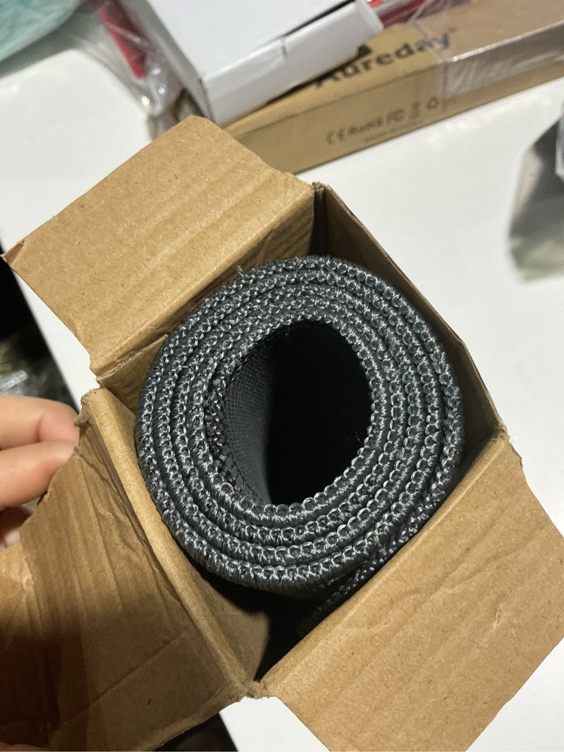 Condition photo showing As Is for Bath Mat,Ultra Thin Bathroom Runner Rugs,Large Bath Mats for Bathroom,Quick Dry,Non-Slip,Machine Washable,Low Pile,Bath Rug,Shower Outside,Sink,Home Decor Accessories.Dark Grey,1'5"x2'11"?17x35inch? Dark Grey 1'5" x 2'11" (Runner)