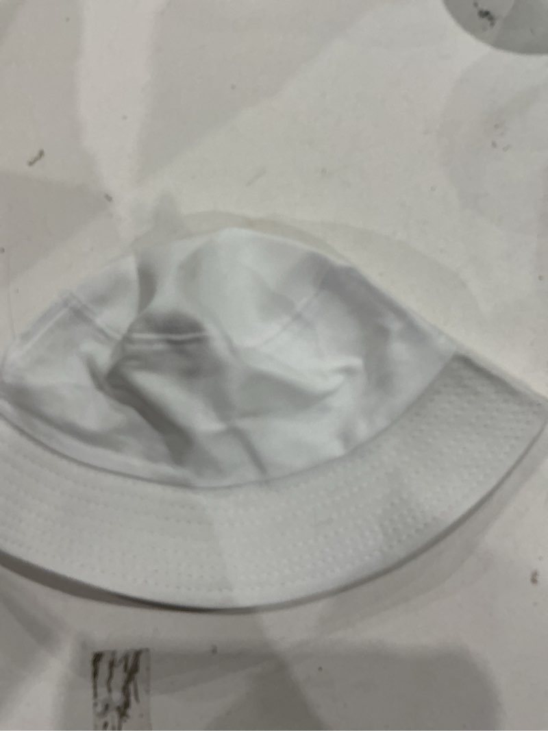 Condition photo showing Good Condition for silkfly white cotton bucket hat for tie dye blank sun hat diy sublimation with accessory for tie dye party 80 small