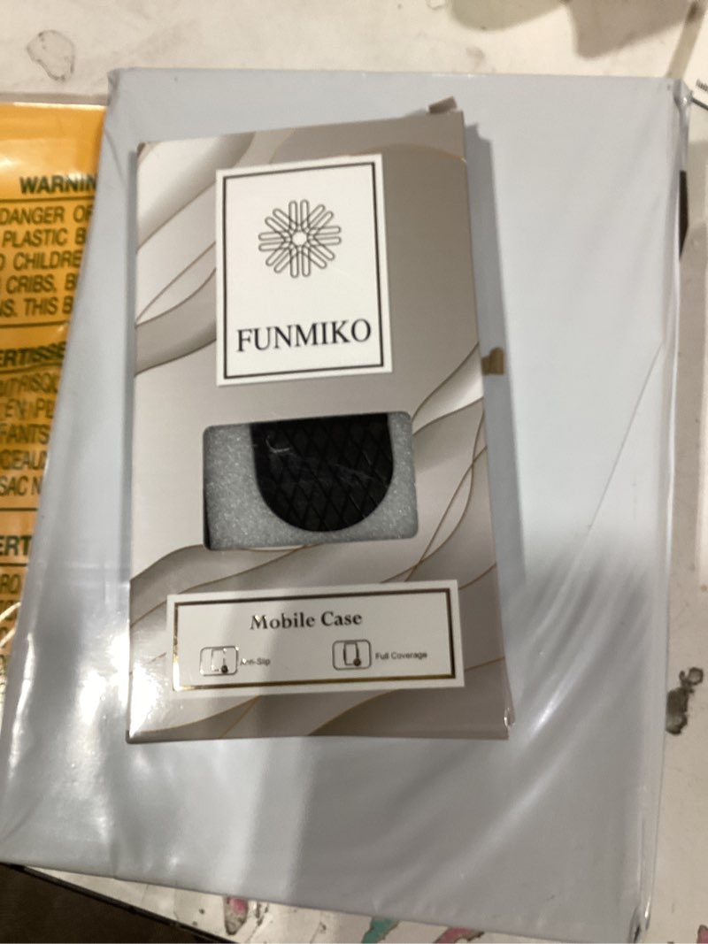 Condition photo showing New/Like New for funmiko for iphone 14 pro wallet case with card holder, rfid-blocking, military-grade protection & uv-printed artwork, magnetic closure with leather kickstand - dreamy lotus dreamy lotus iphone 14 pro