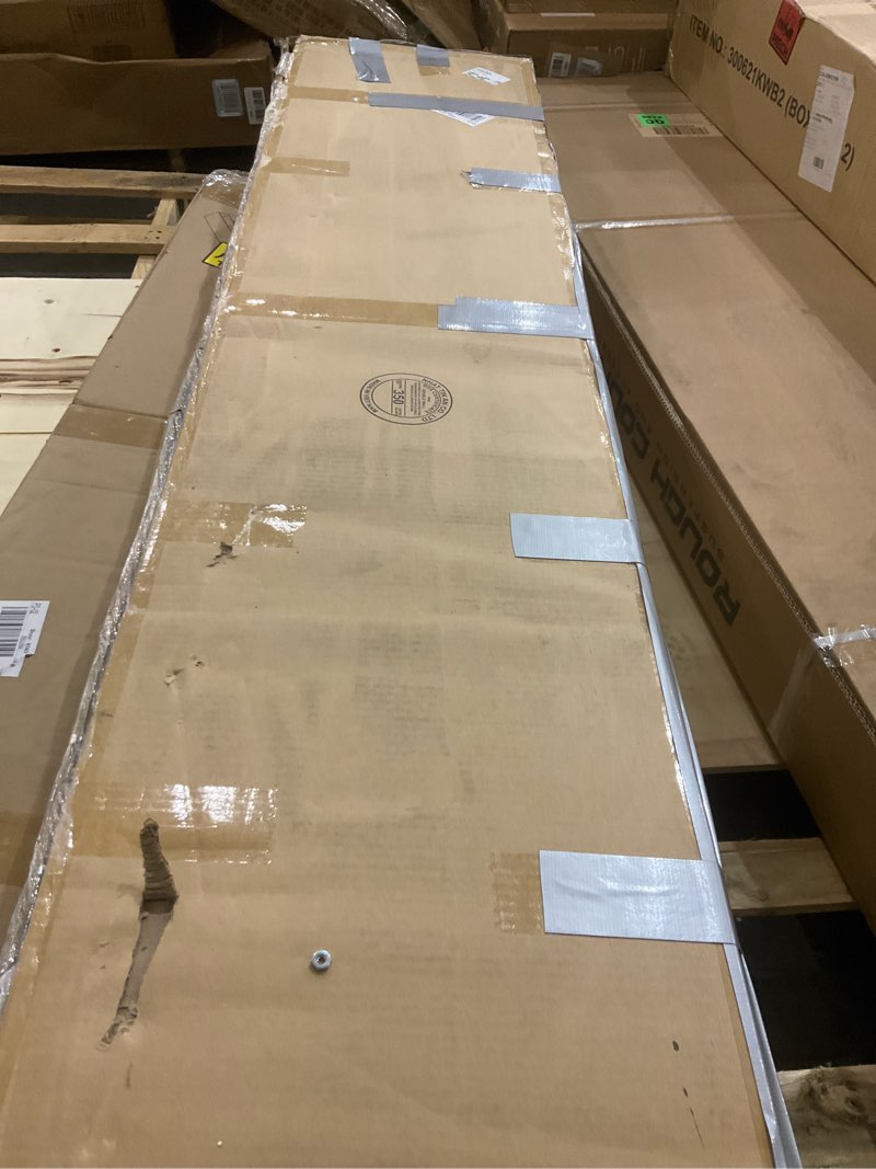 Condition photo showing As Is for Max & Lily Modern Farmhouse Low Loft Bed, Twin Bed Frame for Kids with 2 Bookcases, Driftwood Bookcase Driftwood