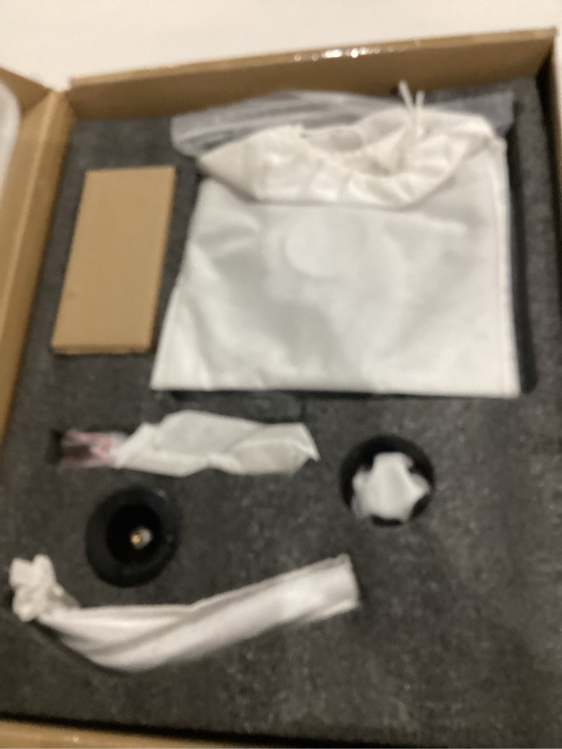 Condition photo showing As Is for SR SUN RISE Black Square Rainfall Shower Head and Handle Set, Wall Mounted Shower Fixtures, Metal Shower Faucet Trim Repair Kits (With Shower Valve) Matte Black 10 Inch