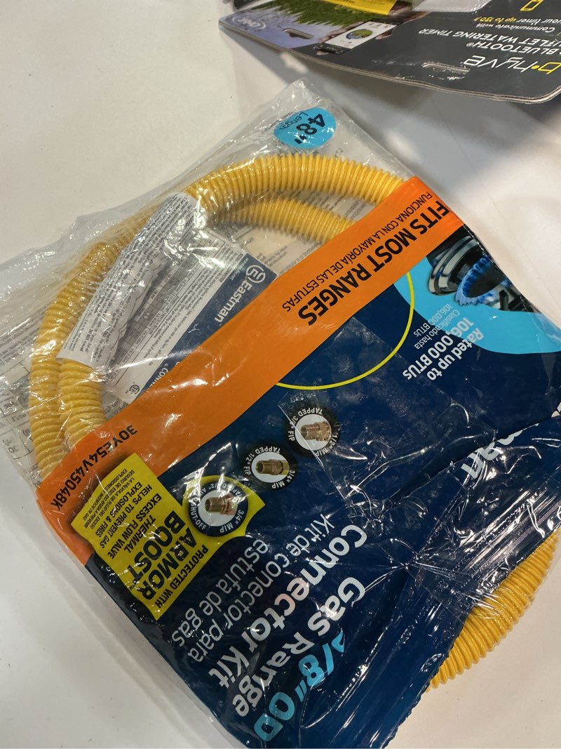 Condition photo showing Good Condition for eastman 1/2 in. fip x 1/2 in. d mip 48 in. stainless steel installation kit