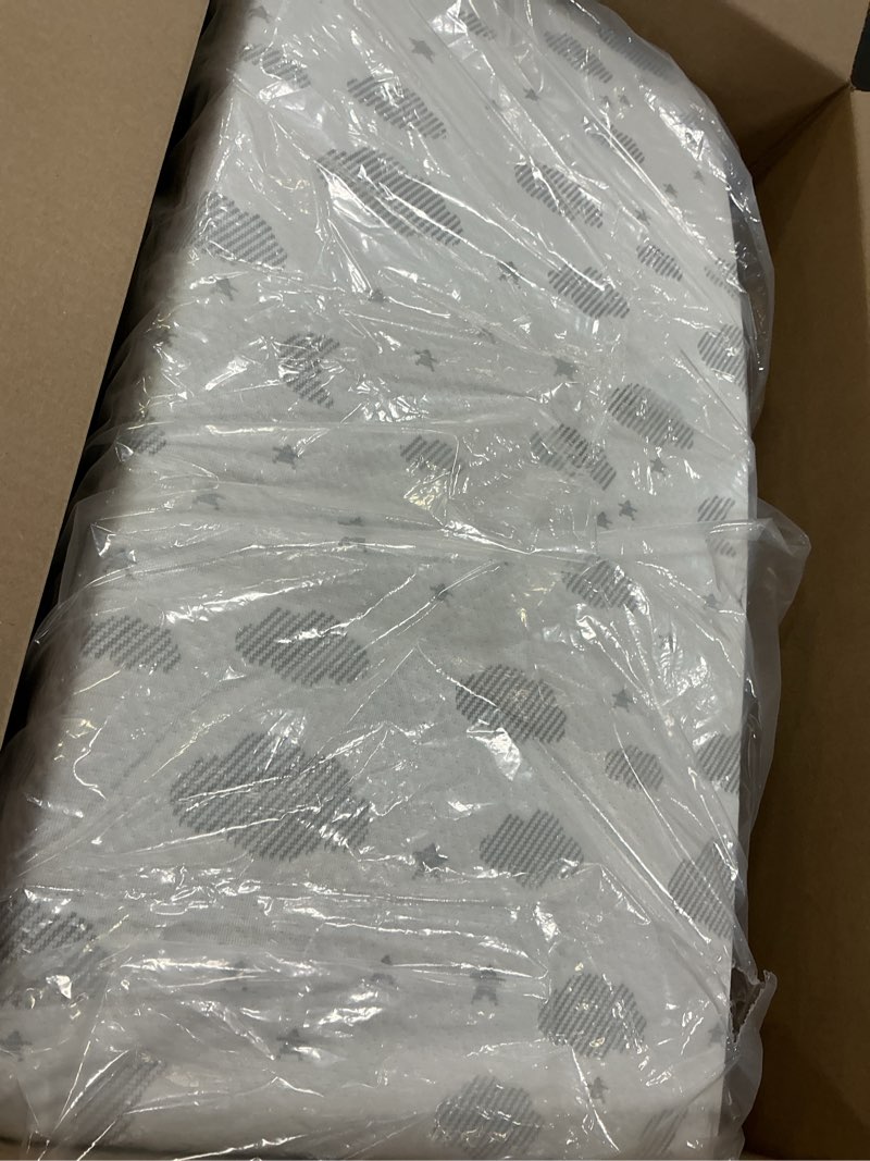 Condition photo showing Good Condition for babylicious waterproof pack and play mattress topper | 38" x 26" x 1.5" | trifold style - breathable soft plush foam - portable mattress topper- baby foam mattresses for babies dreamy