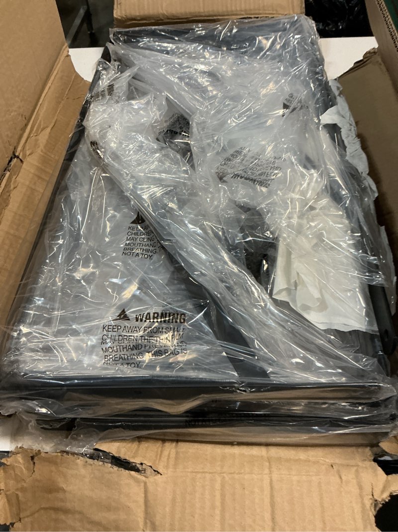 Condition photo showing Good Condition for amazon basics 10 pack l20 x h 13" black heavy duty shelf brackets with screws, metal shelf brackets, strong steel 20 x 13-inch