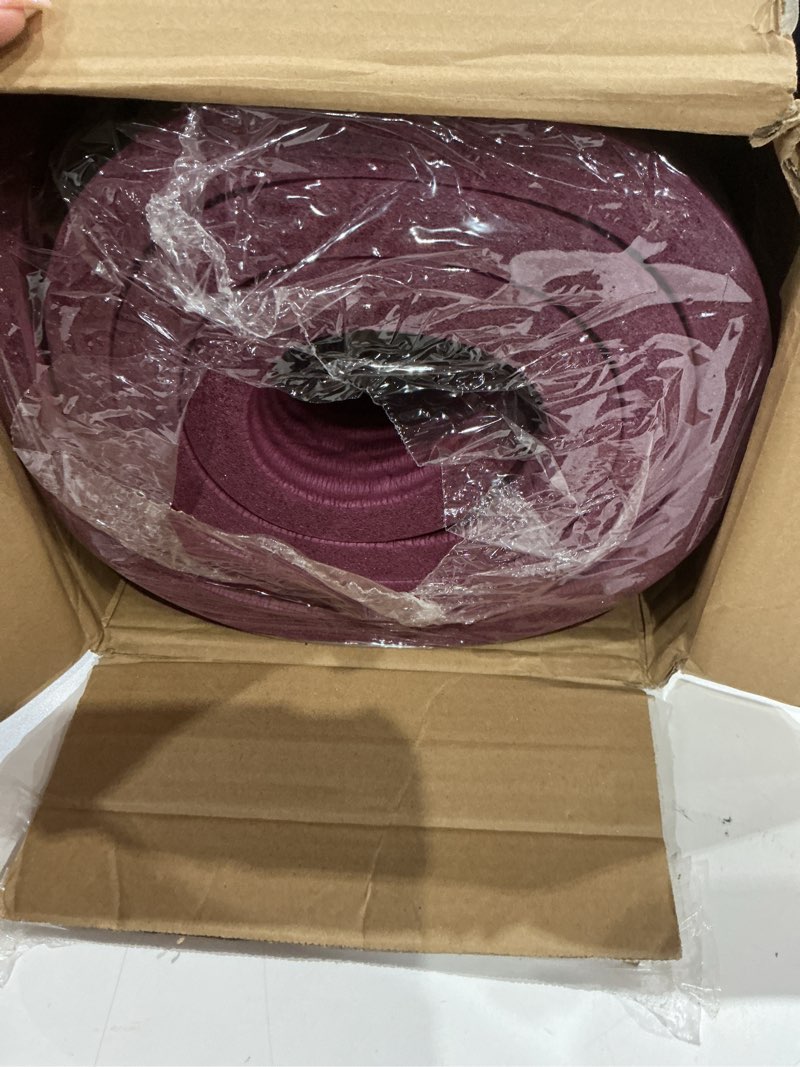 Condition photo showing Good Condition for retrospec solana yoga mat 1" thick w/nylon strap for men & women - non slip exercise mat for home yoga, pilates, stretching, floor & fitness workouts boysenberry 1 inch