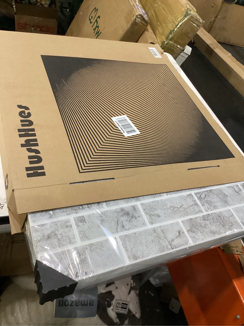 Condition photo showing Good Condition for 6-pack acoustic wall panels sound absorbing panels, 6-piece 24" x 24" decorative acoustic panels, brick pattern sound absorbing wall art for recording and home studio, office, conference 24×24 inches subtle strata