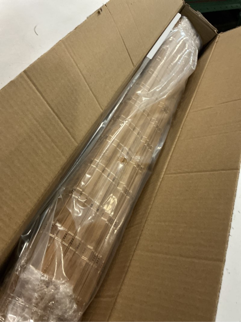 Condition photo showing Good Condition for lazblinds no tools no drill cordless bamboo roman shades, light filtering window treatment, roll up bamboo blinds for window 29'' w x 64'' h, brown brown206 29'' w x 64'' h