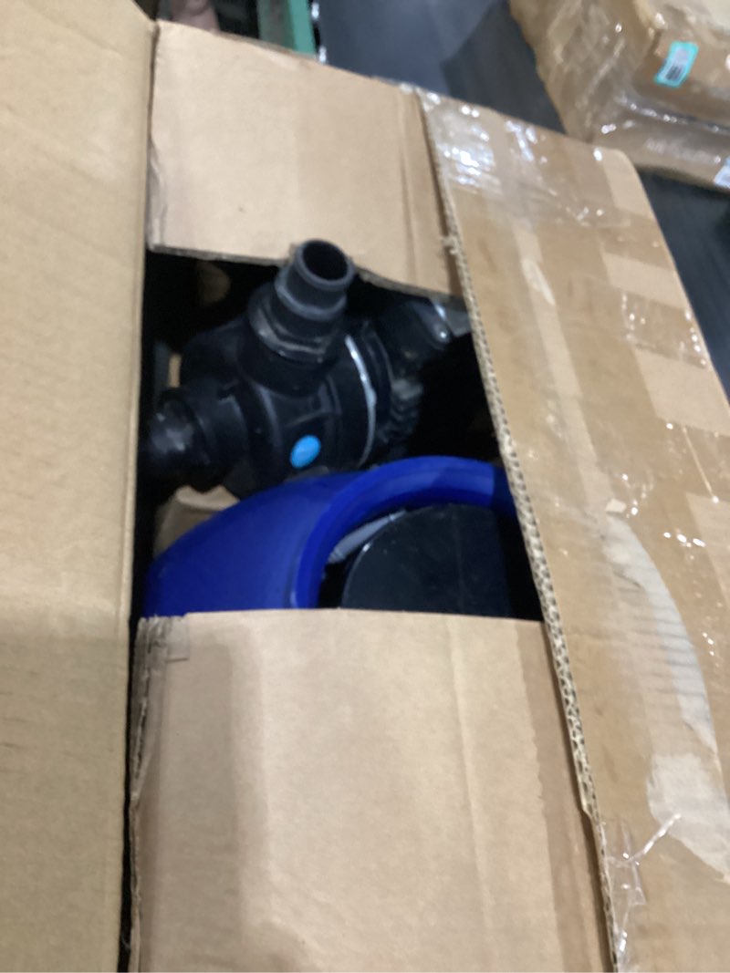 Condition photo showing As Is for swimline hydrotools complete sand filter system, 12" tank - for above-ground pools up to 8,000 gallons, single speed pump, 0.3 thp, 1,980 gph, 4-way multi-port valve, 42 lb capacity single speed pump 12 inch (up to 8000 gal)