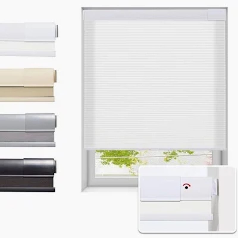 Tonature No Drill Cellular Shades for Indoor Windows, Thermal Insulating & Noise Reducing Honeycomb 