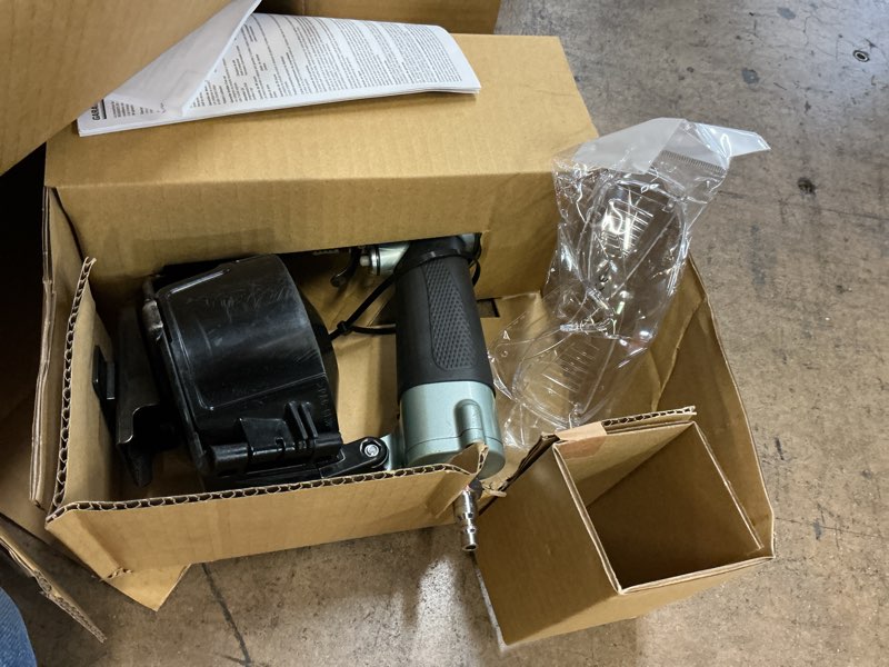 Condition photo showing As Is for Metabo HPT 1-3/4-Inch Coil & Roofing Nailer  NV45AB2M