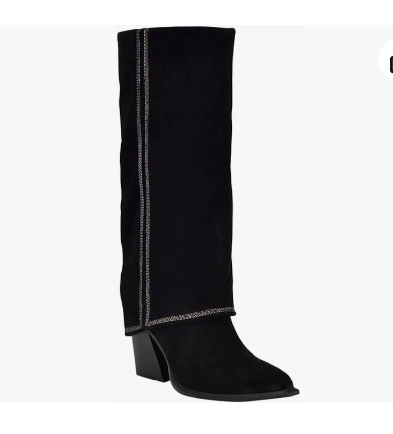 Nine West Women's Rimepy Boot, Black 001, 8.5