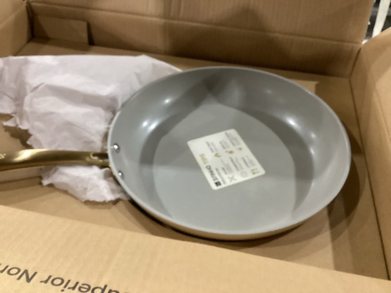 Sanho 12 Inch Nonstick Frying Pan, Diamond-Titanium Ceramic Coating PFAS/PFOA Free, Oven & Dishwashe