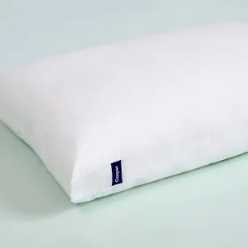 casper sleep essential pillow, king size – medium soft feel, down-alternative fill, supports side, back & stomach sleepers
