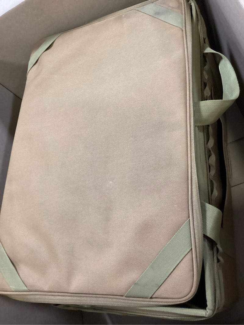 Condition photo showing Good Condition for tactical camping storage bag utility tote bag camping kitchen organizer with axe holder & shoulder strap black
