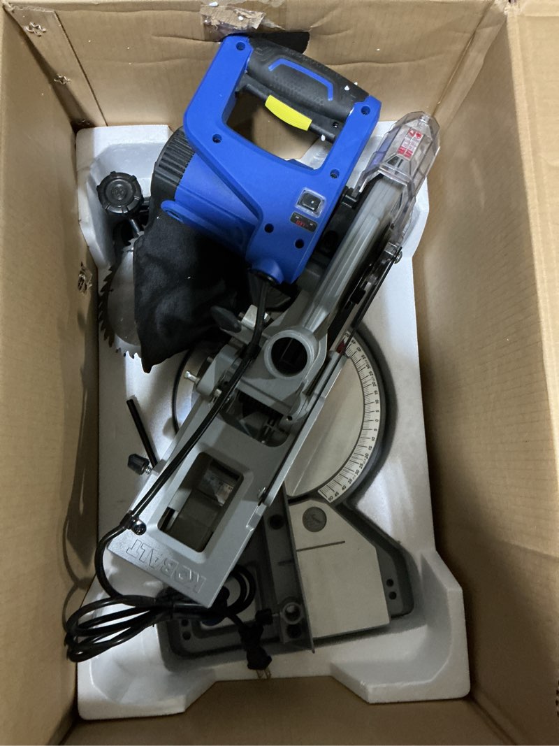 Condition photo showing Good Condition for kobalt compact 7-1/4-in 10-amp single bevel sliding compound corded miter saw