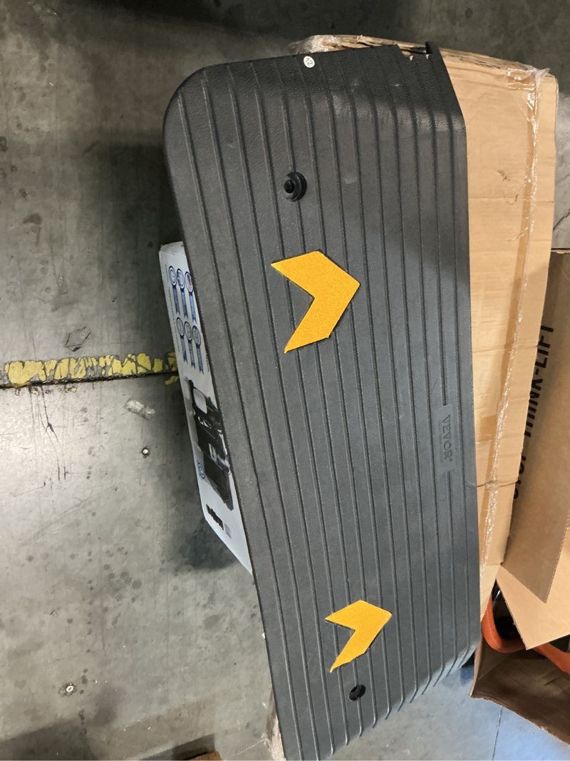 Condition photo showing Good Condition for  rubber threshold ramp for doorways heavy duty 3.8cm 1.5" rise wheelchair ramp, 1 pack recycled rubber power curb ramp for door threshold wheelchair scooter ramp curb ramp (rtr38)