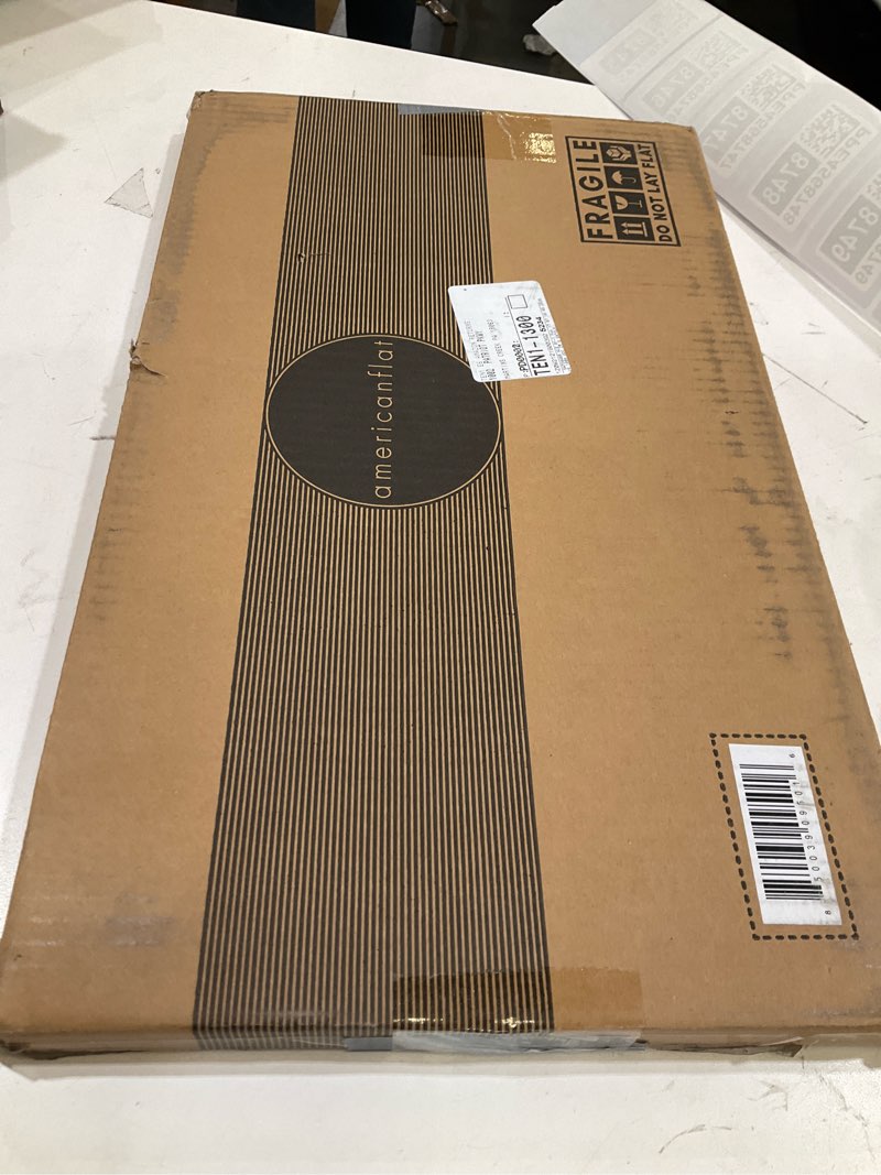 Condition photo showing New/Like New for Americanflat 8x16 Picture Frame with Shatter-Resistant Glass - Signature Collection - Gallery-Style Frames Made of Engineered Wood - Photo Frame for Tabletop and Wall Display - Black 8x16 Black