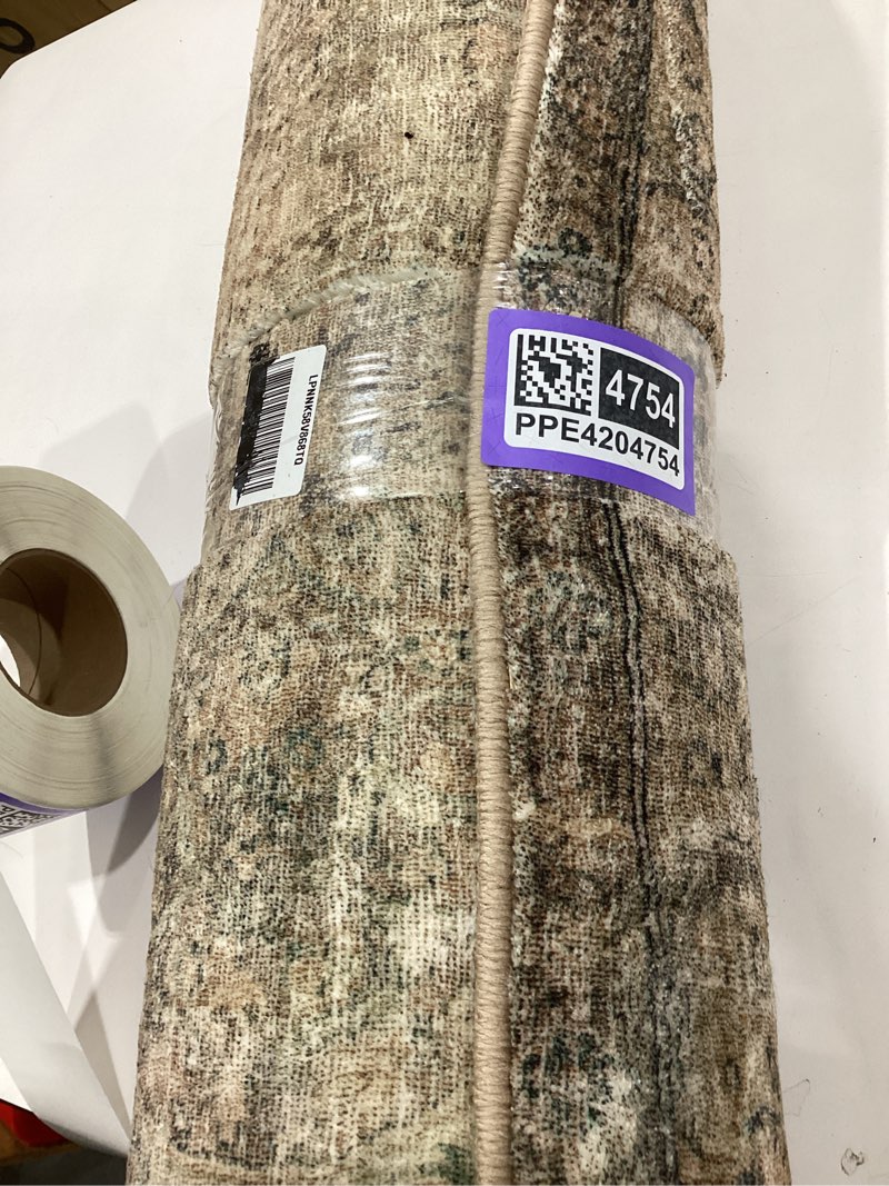 Condition photo showing Good Condition for loloi margot collection mat-01 antique/sage 2'-6" x 9'-6" runner rug feat. cloudpile, no-shed easy clean large patterned area rug for living room, bedroom, dining area antique / sage 2'6" x 9'6" (rectangular)