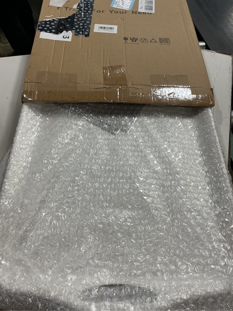 Condition photo showing New/Like New for ecoiou extra large serving tray with handles, 20x13 inch, set of 2 melamine platters for serving food, turkey, cookie, rectangular trays for eating, raised dots matt finished, dishwasher safe, white