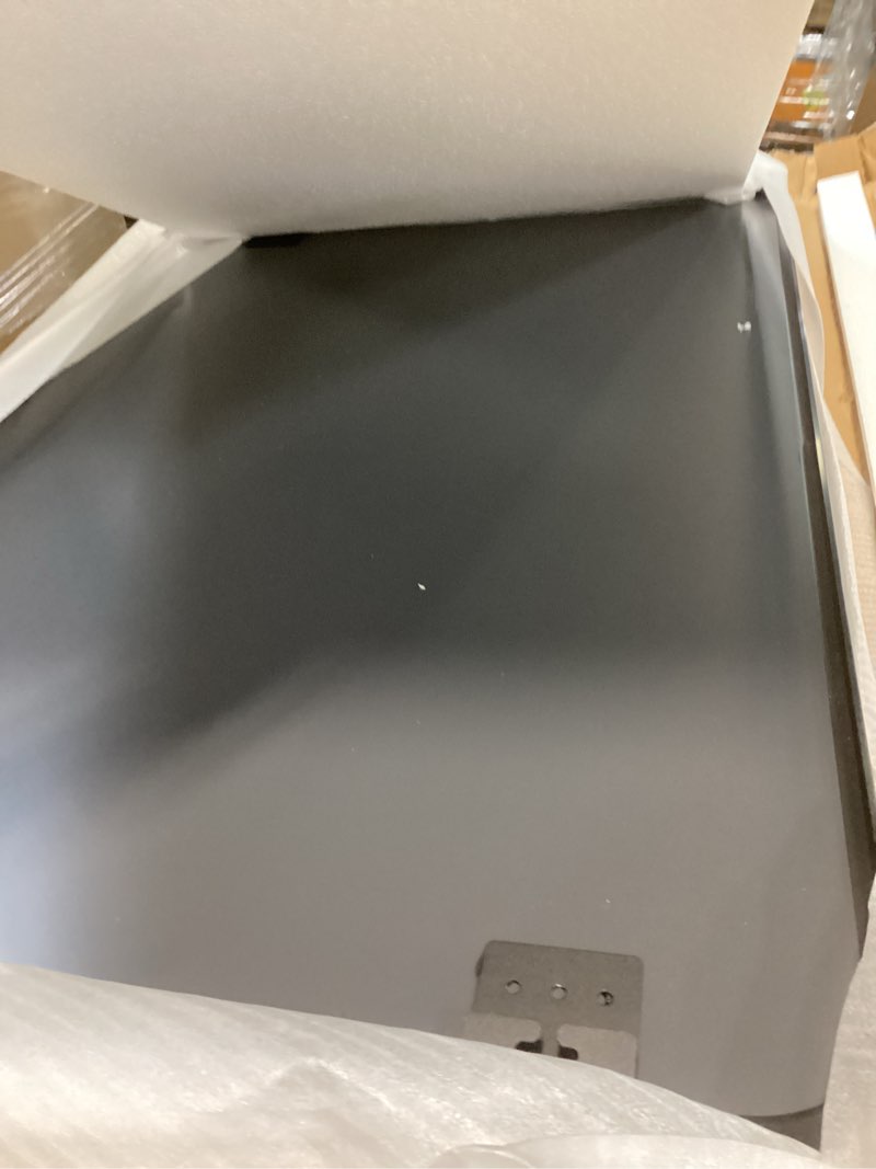 Condition photo showing Good Condition for 24"×36" Bathroom Mirror for Wall, Modern Bathroom Vanity Mirror, Black Bathroom Mirrors for Over Sink with Metal Framed HD Tempered Glass Hangs Horizontally or Vertically