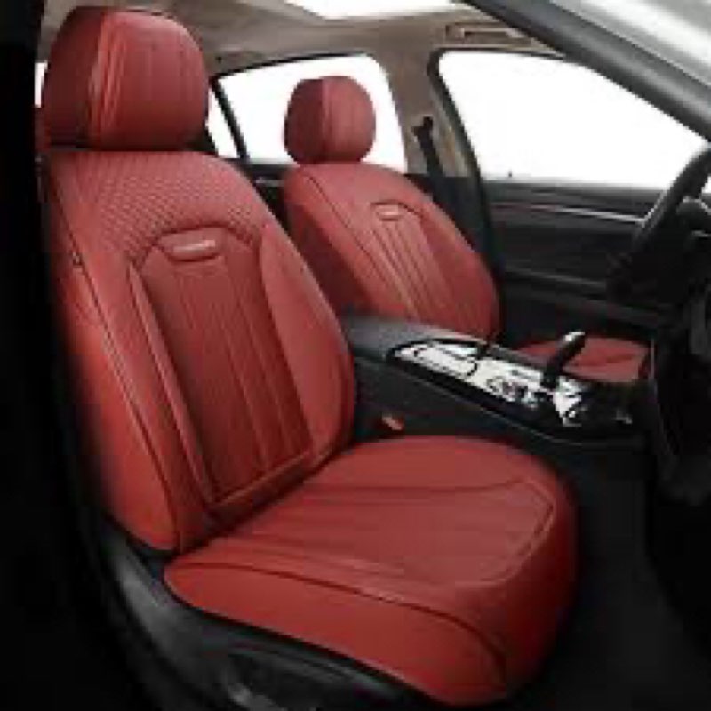 cover empire red car seat covers full set, universal leather seat cover for cars 5 seats, waterproof